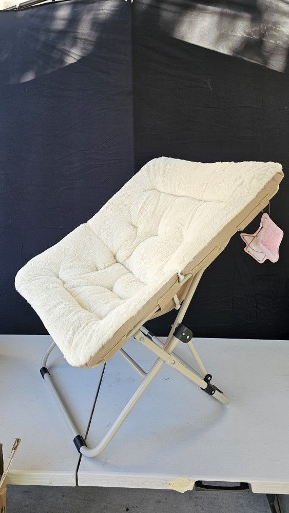 New In Box Saucer Chair. Foldable 