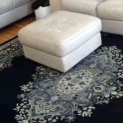 Genuine Leather Ottoman Living Room Theater