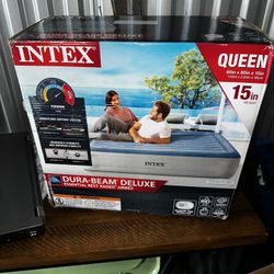  Intex Dura-Beam Deluxe Queen Airbed (15 in) - New in Box