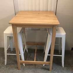 Square Wood Cocktail Table
