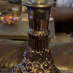 Vintage Imperial Carnival Grape Leaf Wine Decanter 