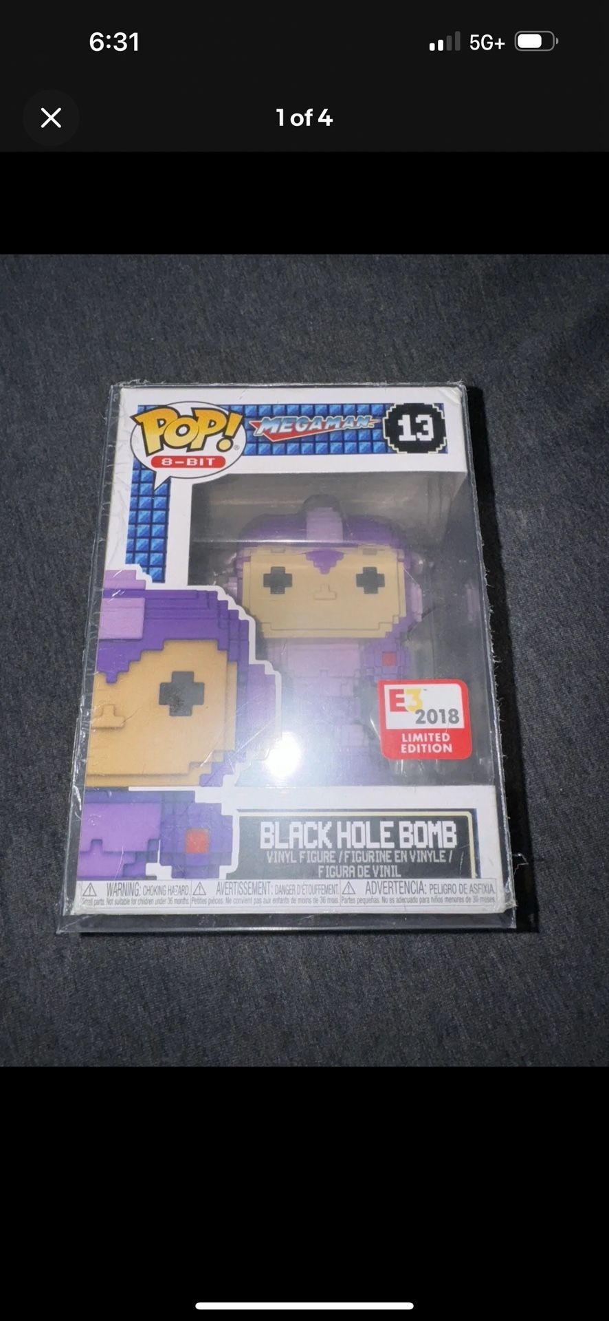 Funko Pop! 8-Bit: Mega Man - Megaman (Black Hole Bomb) (8-Bit) - E3 2018