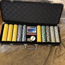 Suzuki Full Poker Set  500 Chip  $50 Today