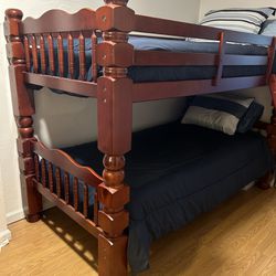 Twin Bunk Beds With New Mattress Included 