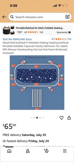 Goodluck portable bath tub/pool