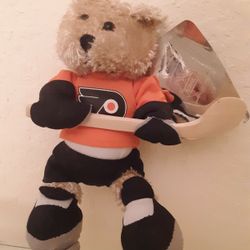 New NHL Philadelphia Flyers 10" Plush Bear Doll