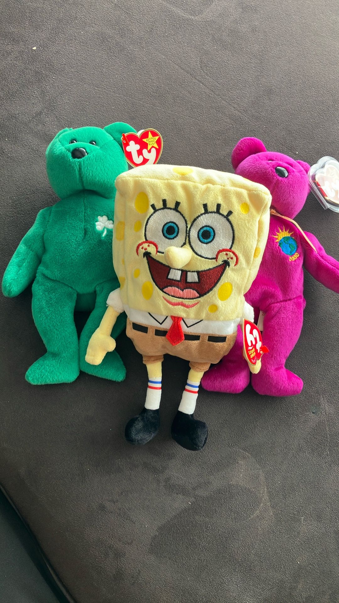 Ty Beenie Babies Figures SpongeBob Bears