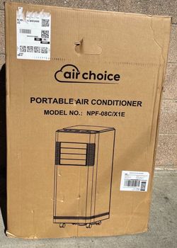 Air Choice Portable Air Conditioner (Model No. NPF-08C/X1E).