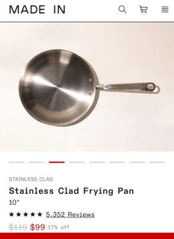 Made In 10’’ Stainless Clad Fry Pan
