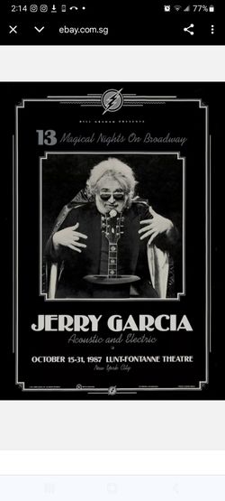 Jerry Garcia Poster 