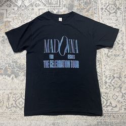 Madonna T Shirt Size XL The Celebration Tour Concert Double Sided Black 