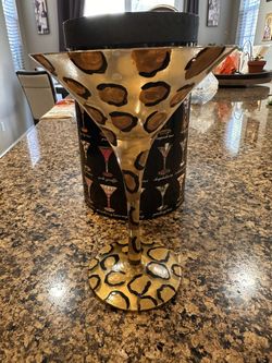 Leopard Martini Glass