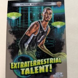 2024 Victor Wembanyama Topps Cosmic Chrome Rookie Card 