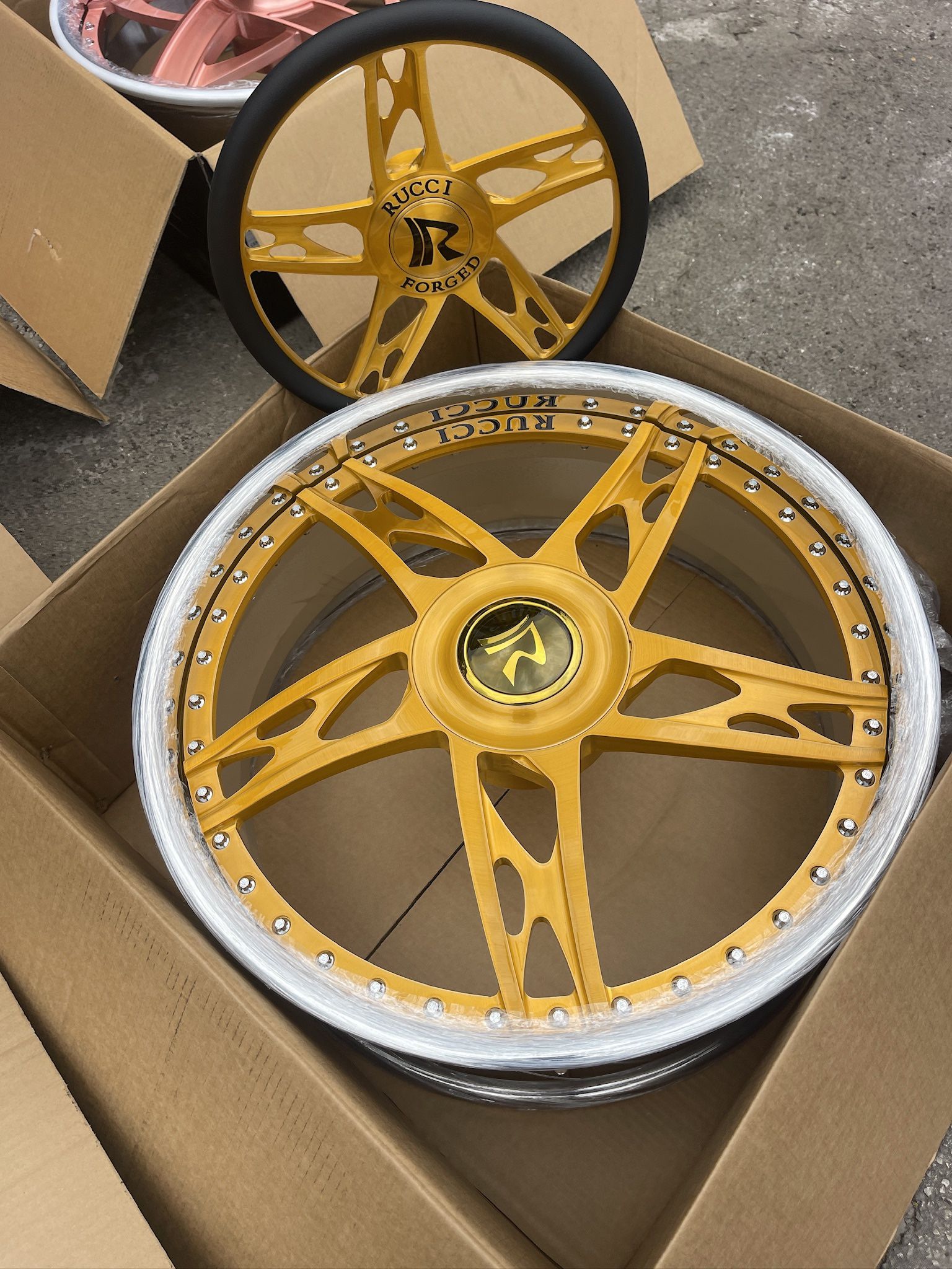 24” Rims Wheels Tires Sa Impala G Body G20 Gold