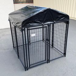 Brand New $170 Heavy-Duty Kennel with Cover (4 x 4 x 4.5 FT) Dog Cage Crate Pet Playpen