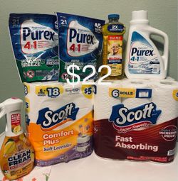 Household Cleaning & Paper Products Bundle