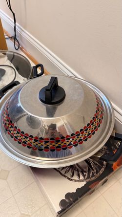 fissler vintage stainless steel wok with lid - 18/10 cookstar base made in germany