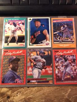 Kirby Puckett assorted baseball cards