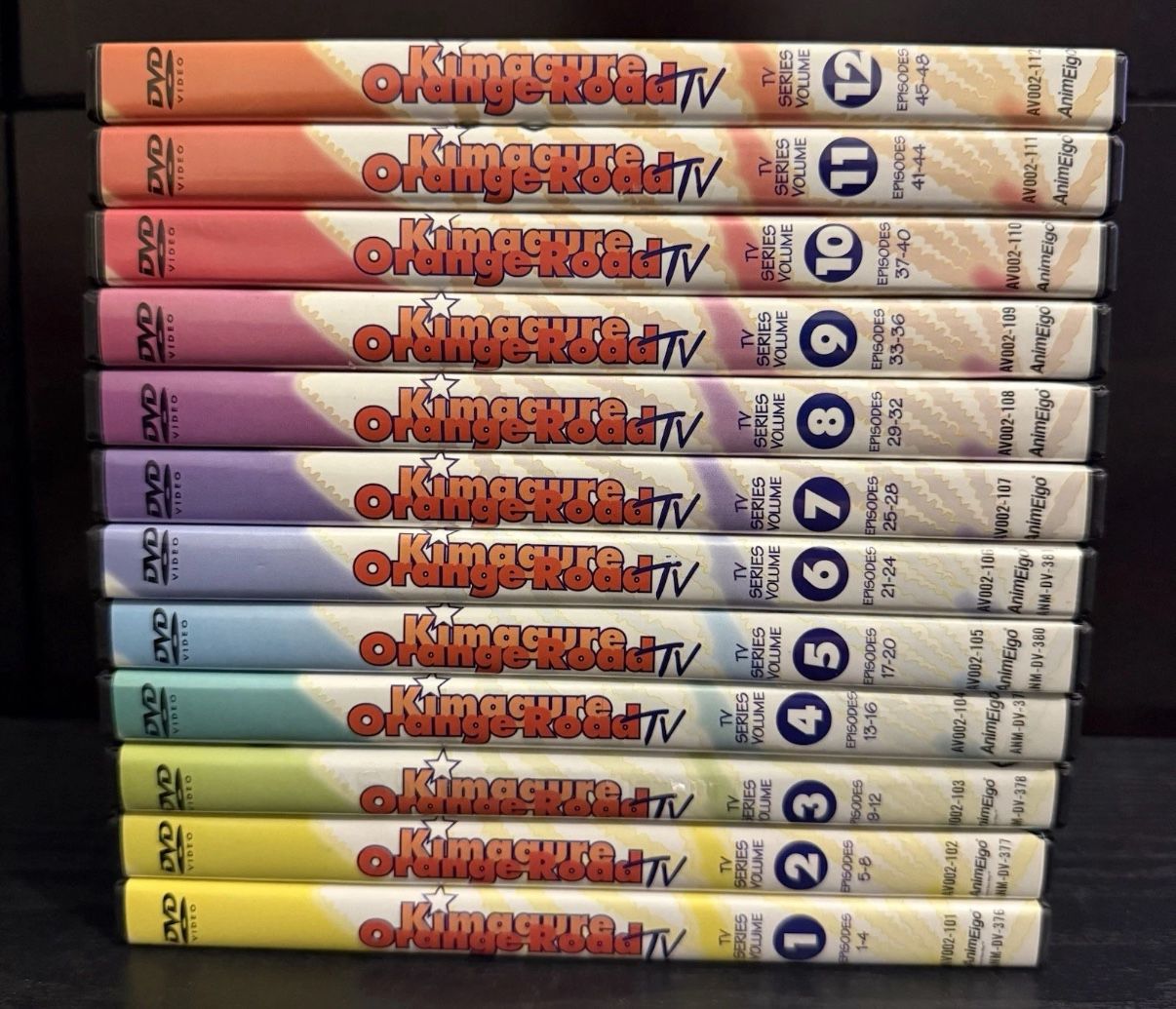 Kimagure Orange Road TV Complete 12-DVD Set Volumes 1-12 - Great Discs