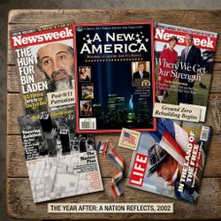 Vintage 9/11 & NYC Skyline Commemorative Collection – Magazines, Postcards & Scrapbook