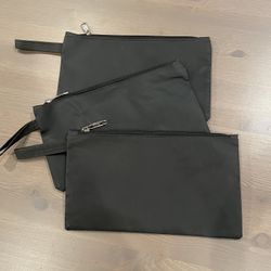 Set of 3 BBH Black Pouches 