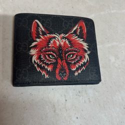 Gucci Wolf Wallet Authentic With Receipt 
