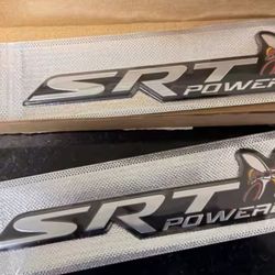 1 Scat Pack SRT powered Badge Adhesive Back SEE 12 PHOTOS FOR MORE SOLD SEPARATELY SHIPPING AVAILABLE 