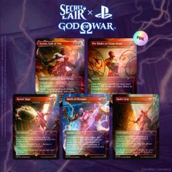 Magic The Gathering Secret Lair God of War Greek Foil Edition Sealed Kratos MTG