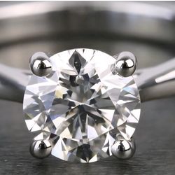 DIAMOND RING 14k Gold IGI Certified 1.09 Carat - Must see and compare anywhere!