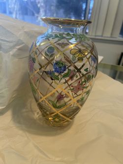Lenox  P.K.P. Gold trellis vase