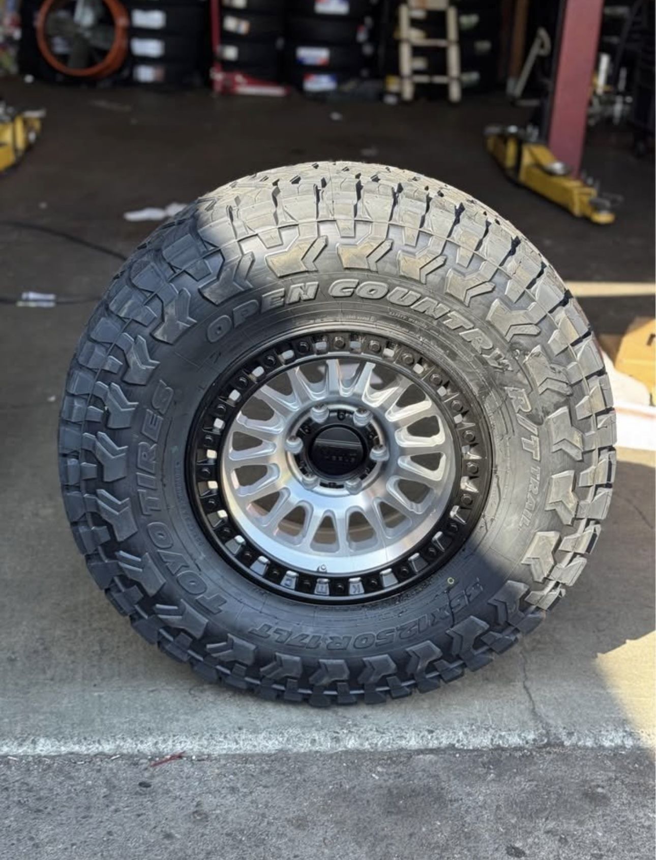 KMC KM542 IMS 17x8.5 6x139.7 - 10 Wheels 35" Toyo R/T Trail Tires Silverado Sierra Ram 1500 Tundra