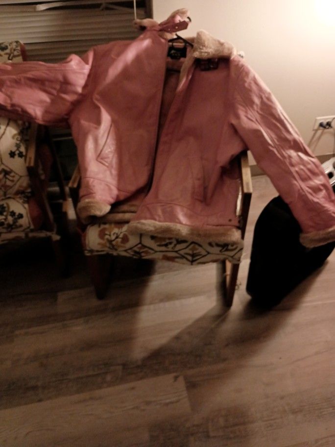 Real Leather Pink Jacket Italian Skin Max Usa Size 3X
