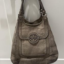 Tory Burch Brown Leather Tote Bag