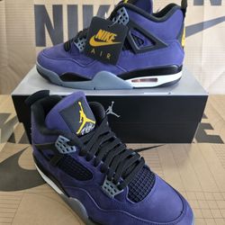 Nike Air Jordan 4 Retro "Imperial Purple Lakers" Men's Size (2)9, 10, 10.5