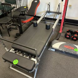 New Foldable Pilates Reformer Machine for Home and Gym 300 lbs Cap