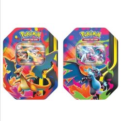 Pokémon TCG: Mega Charizard Tins ( Set of 2)