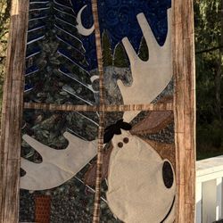 happy hollow designs Northwoods Moose Window Pane Quilt Quilting Pattern