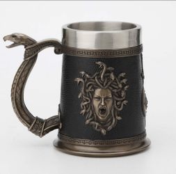 7" Medusa and Snake Beer (Stainless Steel)