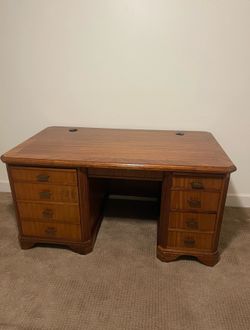 Solid wood desk