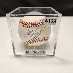 Dodgers/Mets Mike Piazza Signed, PSA-Certified Baseball 