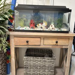 Wood Table For Entrance, Fish Tank Or TV Stand 