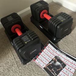 Adjustable dumbbells for fitness  gym weight lifting NEW
