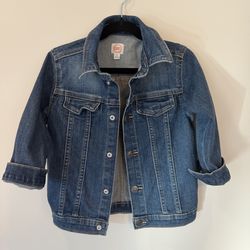Wonder Nation Jean Jacket Size 4T, Blue Denim Button Up Long Sleeve Toddler $10