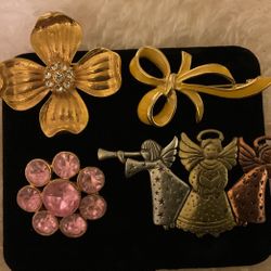 Beautiful Vintage Brooches…$25 Each Or all 4 @$70
