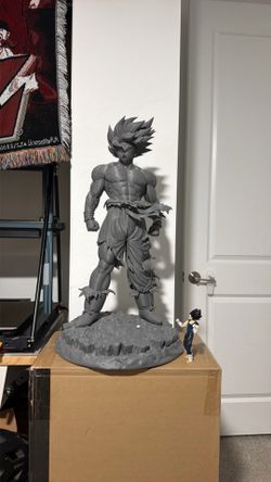 Unpainted Large Goku Statue Dragon Ball