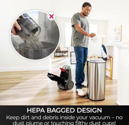 Kenmore BC3006 400 Series Pet Friendly Lightweight Bagged Canister Vacuum Cleaner 2-Motor Design with Hair Eliminator Brushroll, HEPA, LED Headlight, 