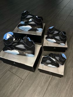 Retro 5 university blue size 6c