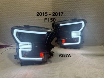 2015 To 2017 Ford F150 LED DRL [Sequential Signal] Projector Headlights