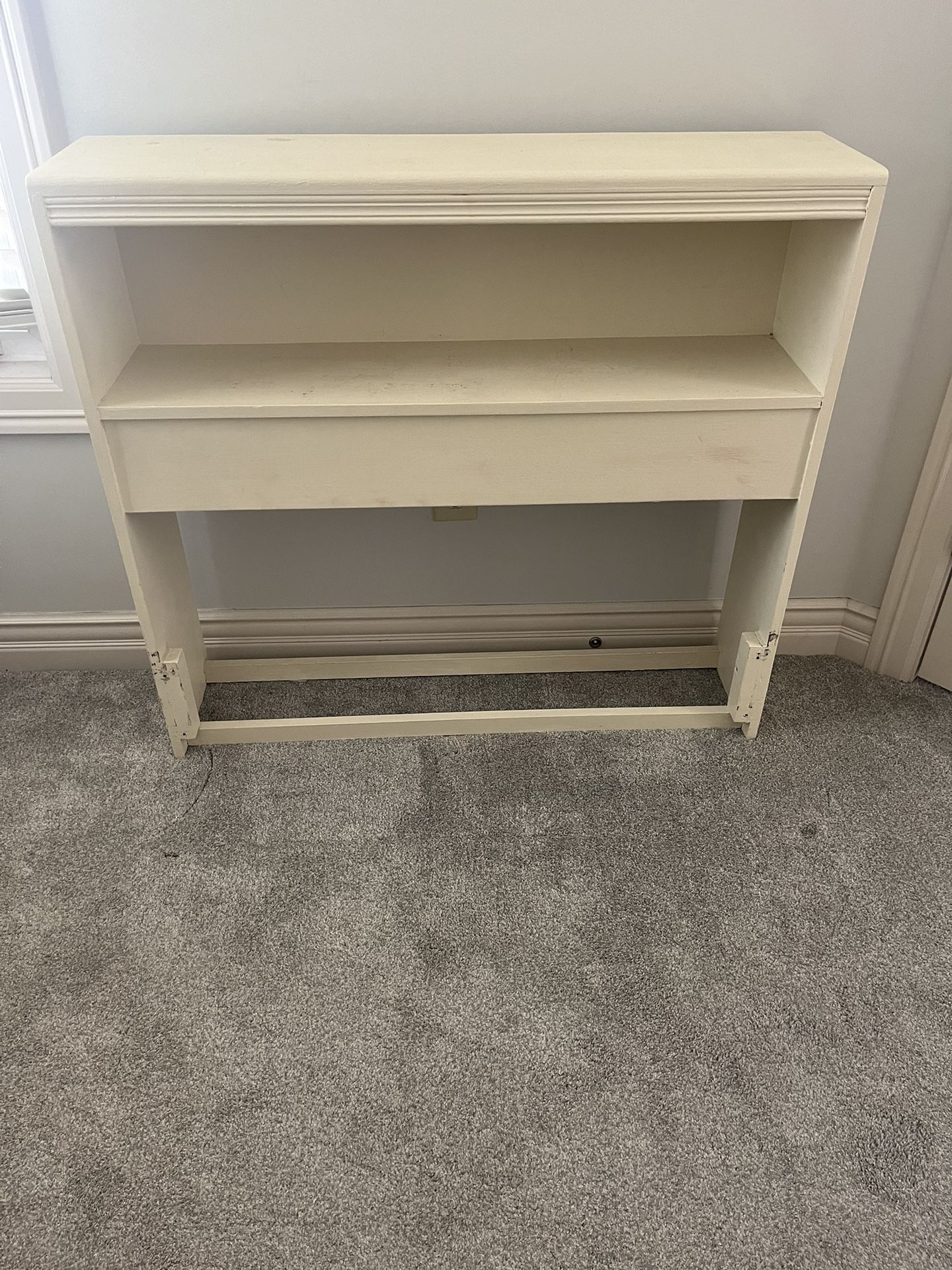 Solid Wood Twin Bookcase Headboard