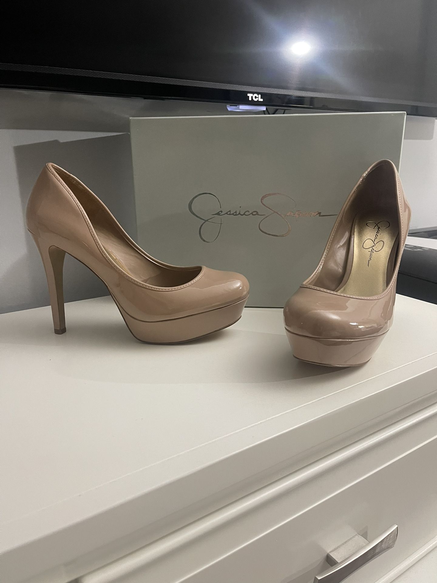 Jessica Simpson Heels Tan